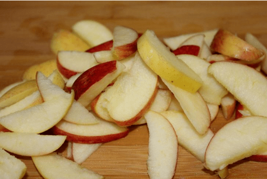 Reduce the calorie content with apples